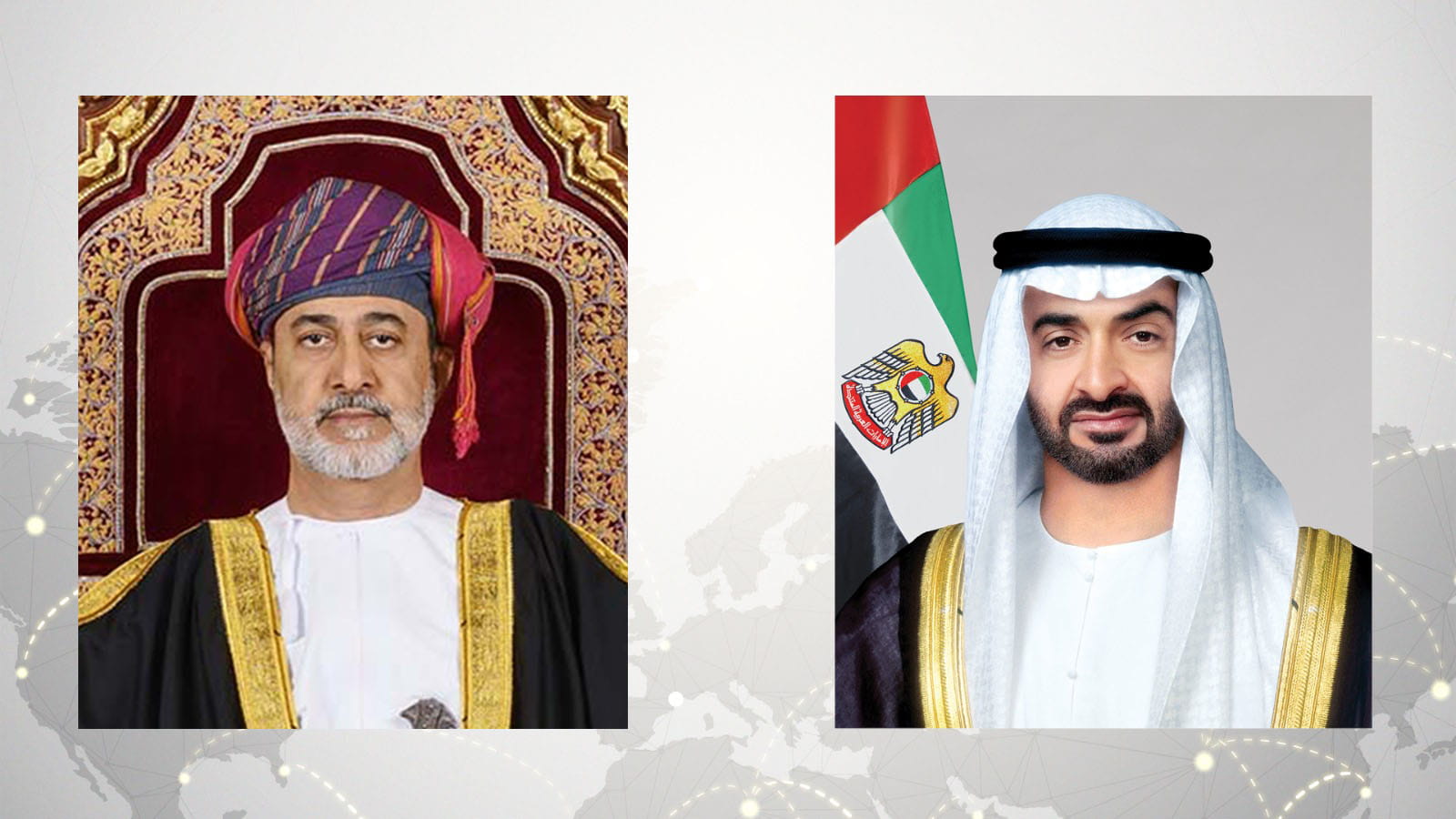 رئيس الدولة وسلطان عمان يتبادلان هاتفياً تهاني عيد الأضحى المبارك 